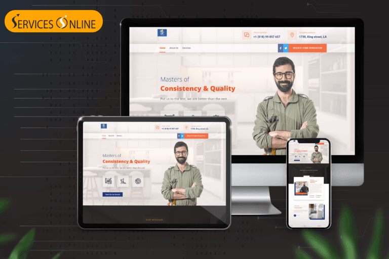 إنشاء المواقع الإلكترونية في سيرفس أون لاين